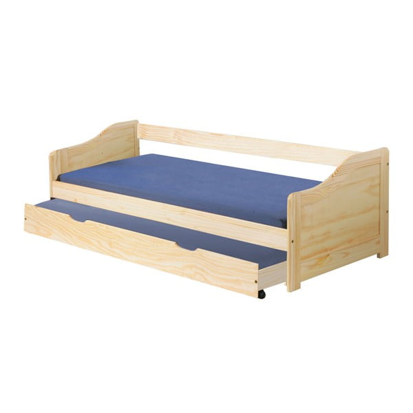 Dřevěná jednolůžková postel se zásuvkou Evergreen House Leon, 90 x 190 cm