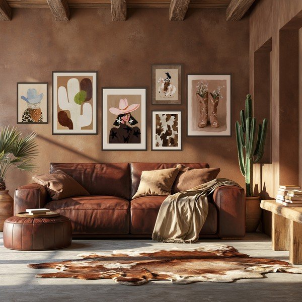 Trükitud pilt raamiga 30x40 cm Howdy Cat - Styler-image-3