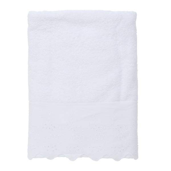 Bílý ručník Clayre & Eef Blanc, 140 x 70 cm