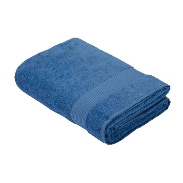 Tmavě modrý bavlněný ručník Bella Maison Basic, 50 x 90 cm
