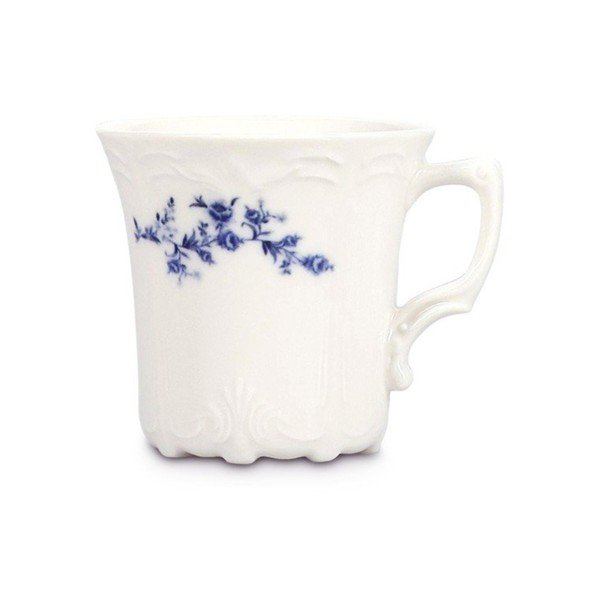 Valge/sinine portselanist cappuccino tass 200 ml Retro - BonBistro