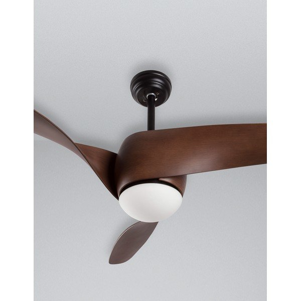 Matt must/tume naturaalne metall LED-laevalgusti klaasist varjuga Breeze - Nova Luce-image-3