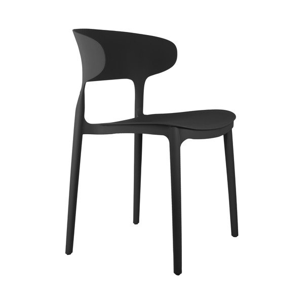 Mustad plastikust söögitoolid 4tk komplektis Fain - Leitmotiv
