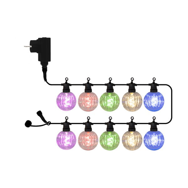 Valguskett pirnide arv 10 tk pikkus 300 cm Luke - Sirius