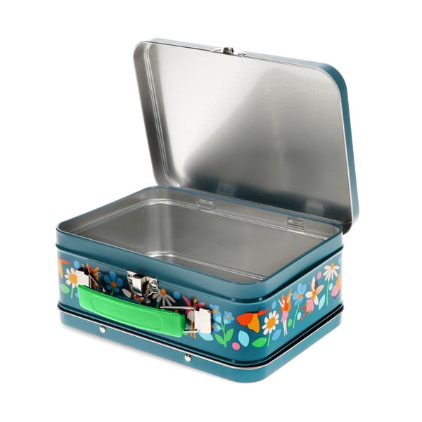 Tumesinine metallist lastekohver 19x8x17 cm Fairies in the Garden - Rex London-image-2