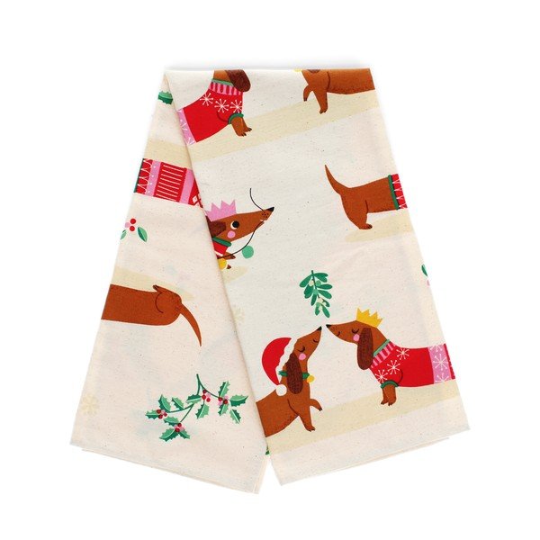 Puuvillane rätik 70x50 cm Festive Sausage Dog - Rex London-image-2