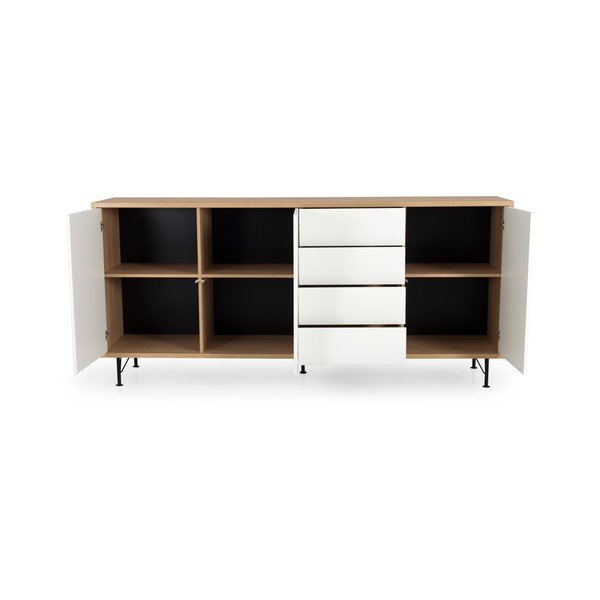 Bílá komoda Tenzo Flow, délka 217 cm-image-3