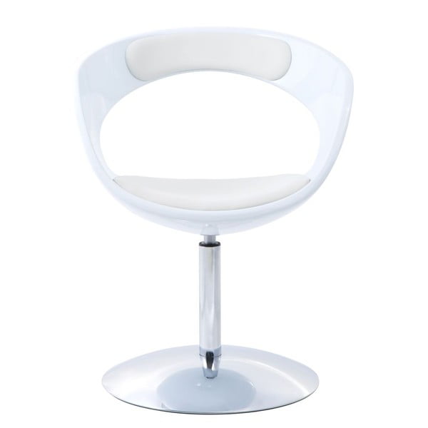 Otočná židle Flop, bílá/bílá