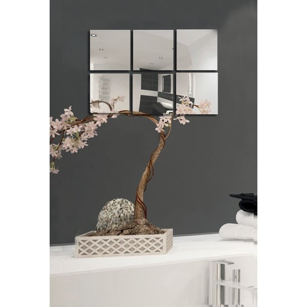 Seinapeeglid 6tk komplektis 10x10 cm - MSV-image-1