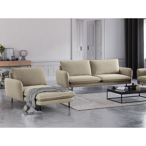 Beeži värvi lamamistool, vasakpoolne nurk Vienna - Cosmopolitan Design-image-1