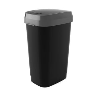 Must plastikust prügikast 50 l Dual Swing - KIS