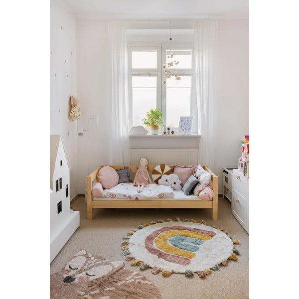 Laste käsitsi valmistatud vaip , ø 110 cm Rainbow - Nattiot-image-1