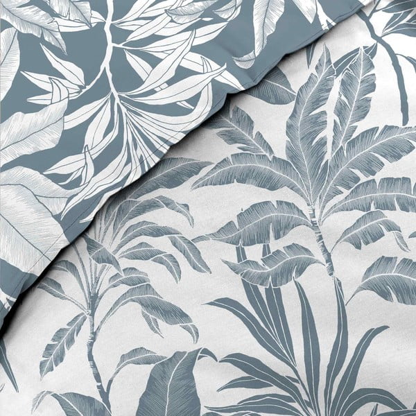 Valge-sinine puuvillane voodipesu kaheinimesevoodile/pikendatud voodile 240x220 cm Hera - douceur d'intérieur-image-2