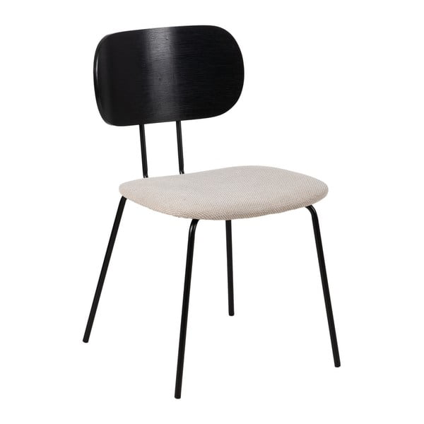 Valged-mustad söögitoolid 4 tk komplektis Cleo - Ixia
