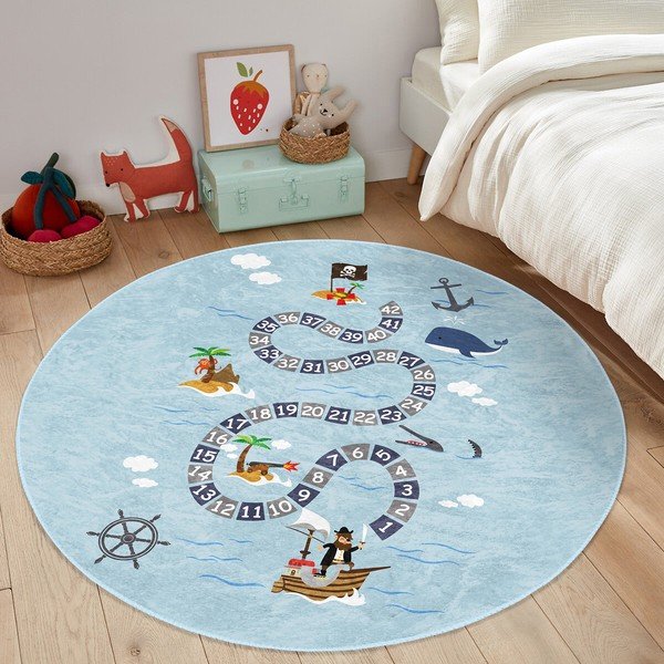 Helesinine laste vaip ø 100 cm Comfort - Mila Home-image-4