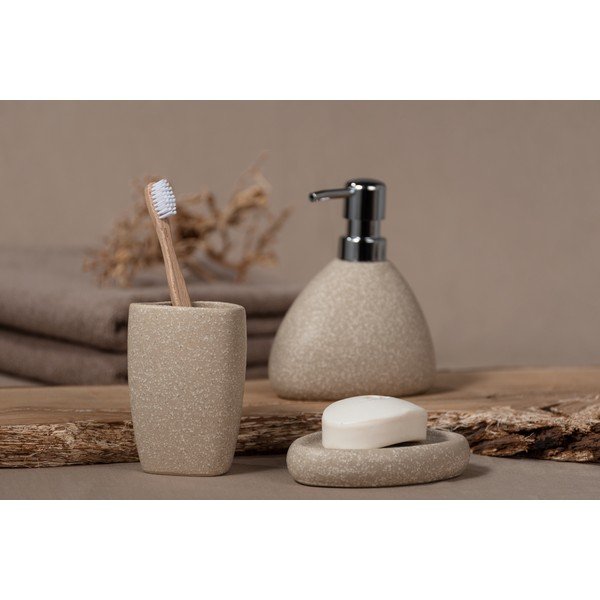 Beež keraamiline tass hambaharjade jaoks Pion - Wenko-image-3