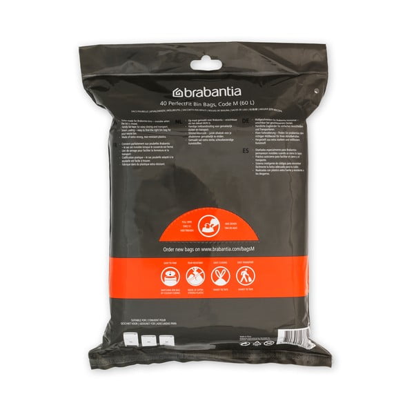 Prügikotid, 40 tk komplektis, 60l  PerfectFit M - Brabantia-image-4