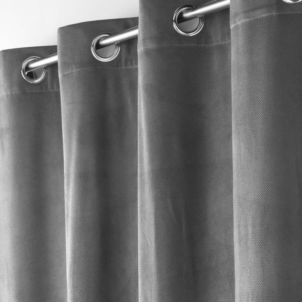 Antratsiitne sametist kardin 140x260 cm Velouriane - douceur d'intérieur-image-1