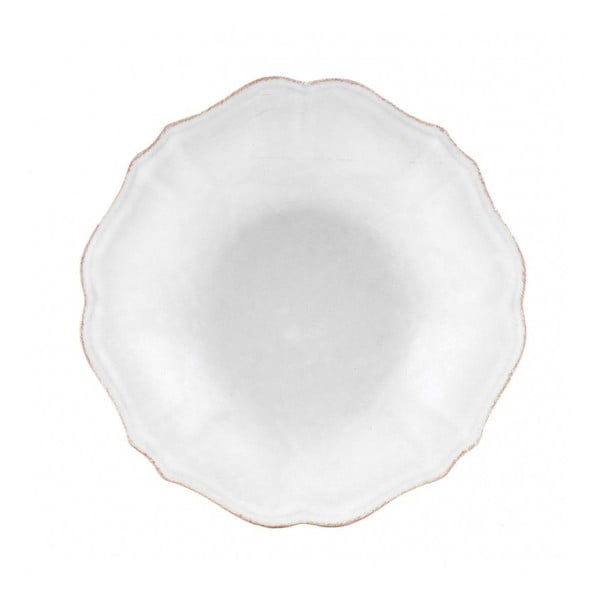 Bílý polévkový talíř z kameniny Casafina Impressions, ⌀ 24 cm