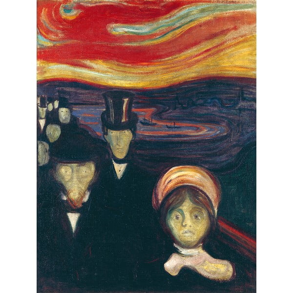 Edvard Munchi reproduktsioon - Ärevus, 45 x 60 cm Edward Munch - Anxiety - Fedkolor