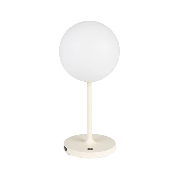 Kreem timmitav laualamp (kõrgus 33 cm) Hub - White Label