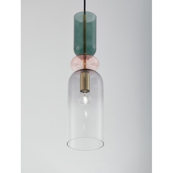 Kuldse värvi klaasist ripplamp, läbimõõduga 11 cm Murano - Nova Luce-image-1