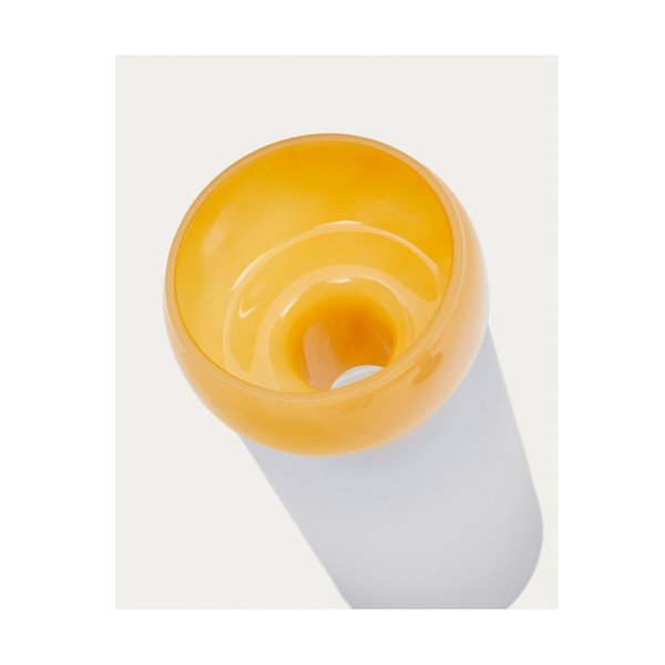 Kollane klaasist vaas (kõrgus 30,5 cm) Kelse - Kave Home-image-2