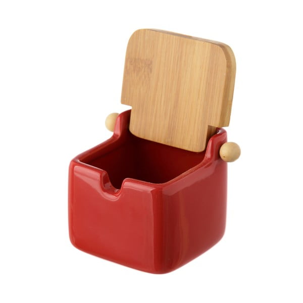 Punane bambusekaanega kivisoolapurk , 250 ml - Casa Selección-image-1