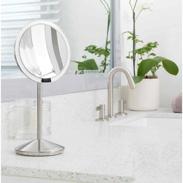 Valgustusega kosmeetikapeegel, suurendav ø 12 cm Travel – simplehuman-image-1