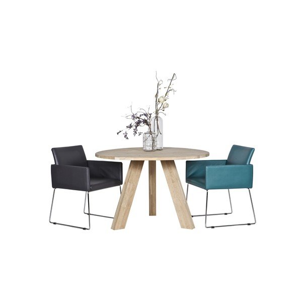 Tammepuust söögilaud, ø 129 cm Rhonda - WOOOD-image-3