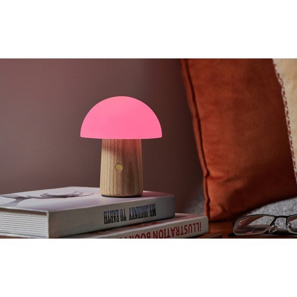 Timmitav naturaalset värvi klaasist lambivarjundiga laualamp (kõrgus 13 cm) Alice - Gingko-image-4