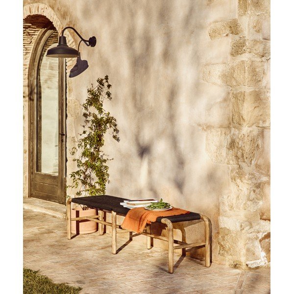 Tumehall/naturaalsest puidust aiapink Alipa - Kave Home-image-1