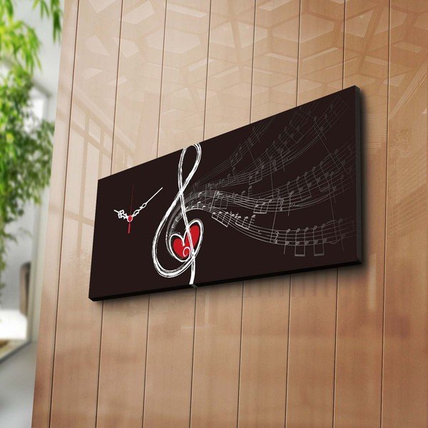 Dekoratiivne seinakell Viiulivõti, 30 x 70 cm - Wallity-image-1