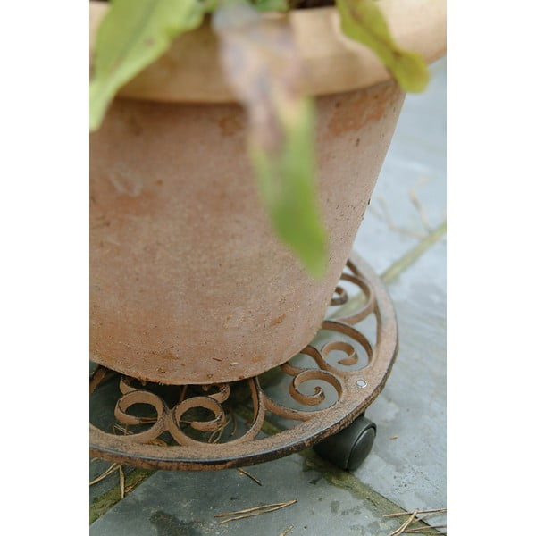 Metall mobiilne alus lillepottidele ø 29 cm (kõrgus 7 cm) – Esschert Design-image-1