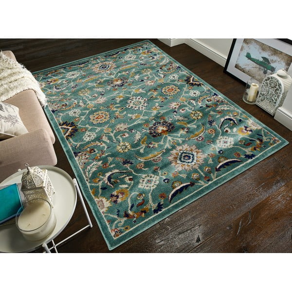 Türkiissinine vaip , 180 x 270 cm Moss - Webtappeti-image-1