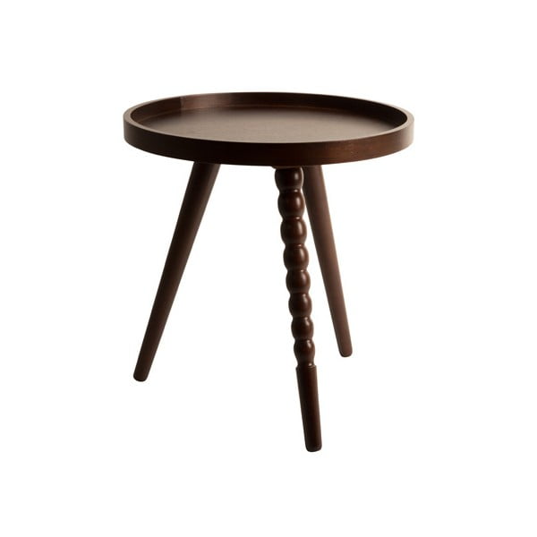 Konferenční stolek v ořechovém dekoru Dutchbone, ⌀ 40 cm