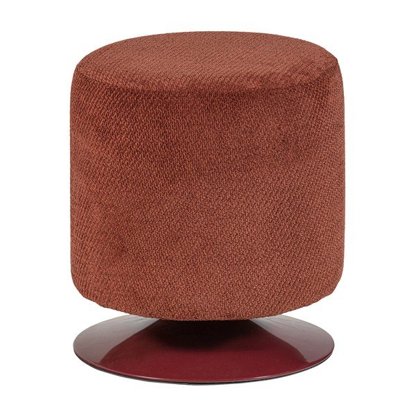 Punasest buklé kangast taburet Islen - WOOOD