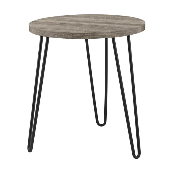 Pruun ja hall kohvilaud , ø 50 cm Owen - Støraa-image-2