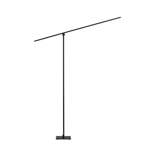 Matt must metallist LED-põrandalamp painduva/hämardatava konstruktsiooniga (kõrgus 144 cm) Tenso - Nova Luce