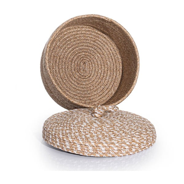 Kaanega riidest dekoratiivne hoiukarp - Mioli Decor-image-2