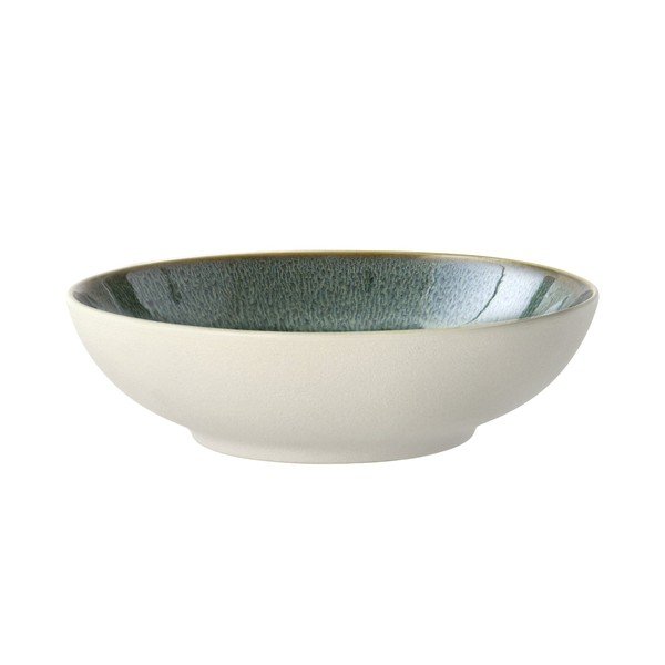 Valge/roheline kivikeraamikast kauss 900 ml White/Green - Bitz