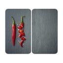 Klaasist pliidikatte komplekt 2 tk, 52 x 30 cm Cayenne - Wenko