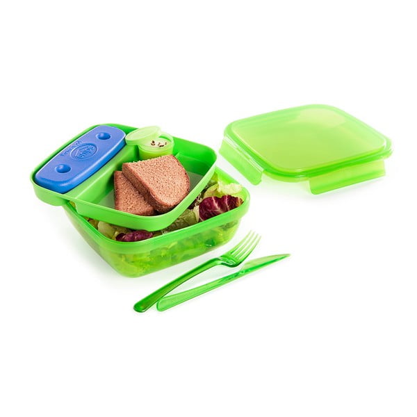 Roheline söögikarp söögiriistade ja jahutusnõudega Lunch, 1,5 l - Snips-image-1