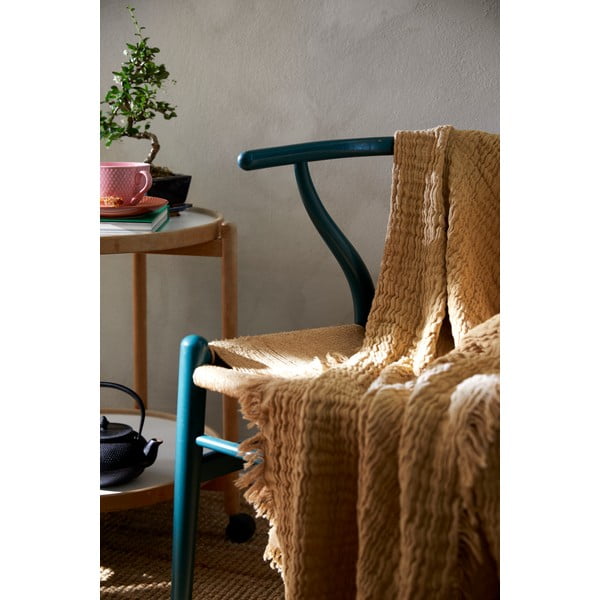 Beež voodipesu kaheinimesevoodile 240x260 cm Reloved - JUNA-image-1