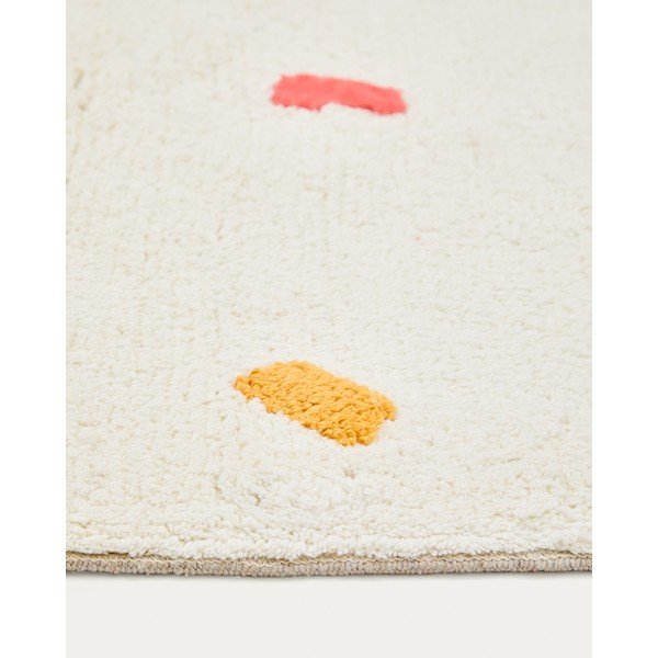 Kreem puuvillane laste vaip 90x150 cm Epifania - Kave Home-image-3