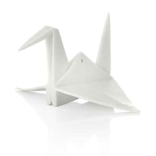 Dekorativní porcelánové Origami Stork
