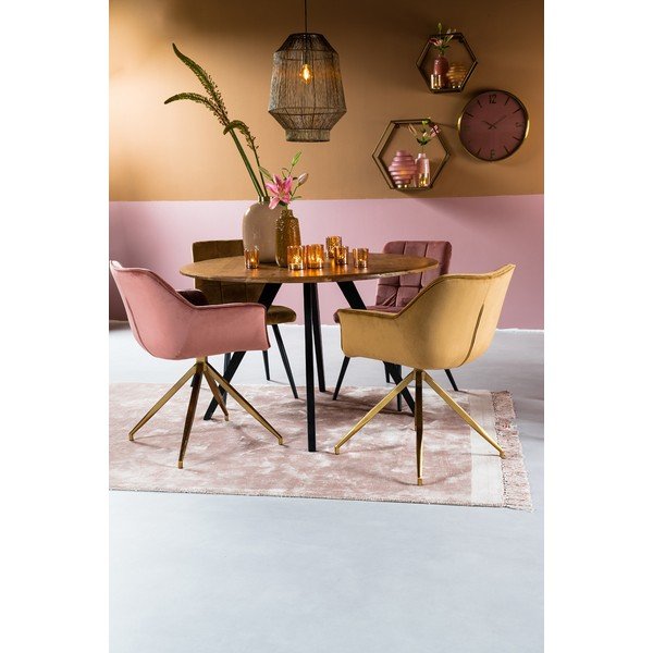 Akaatsipinnaga ümmargune söögilaud ø 120 cm Mimoso - Light & Living-image-2