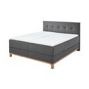 Tumehall boxspring-voodi koos panipaigaga 180x200 cm Catania - Meise Möbel