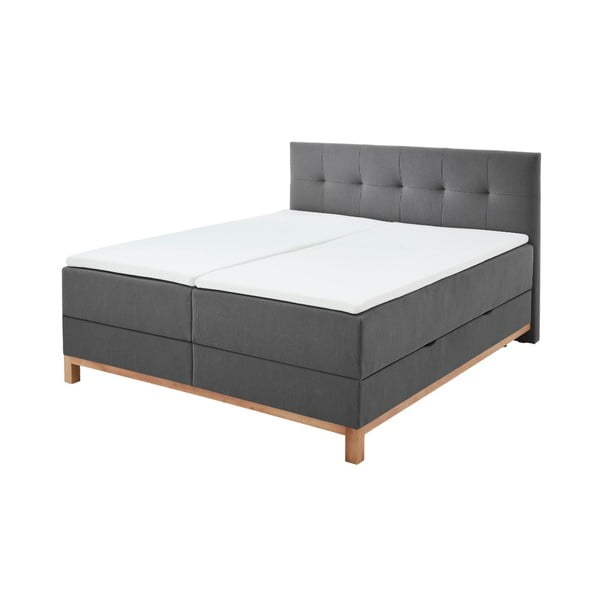 Tumehall boxspring-voodi koos panipaigaga 180x200 cm Catania - Meise Möbel