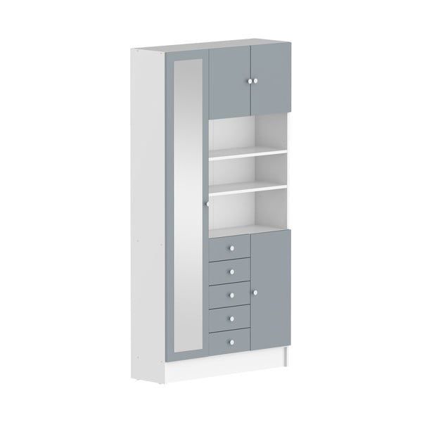 Hall-valge vannitoakapp 90x182 cm Combi - TemaHome-image-2